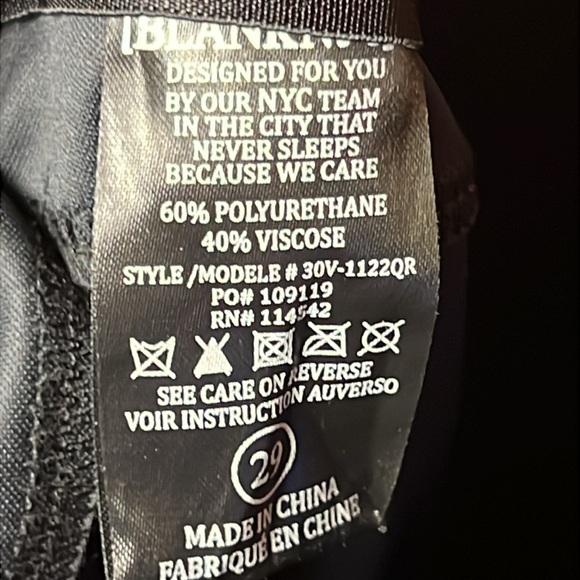 Blanket NYC Leggings 29 ankle pull on Polyurethane Viscose black shiny nightwear - Picture 7 of 8